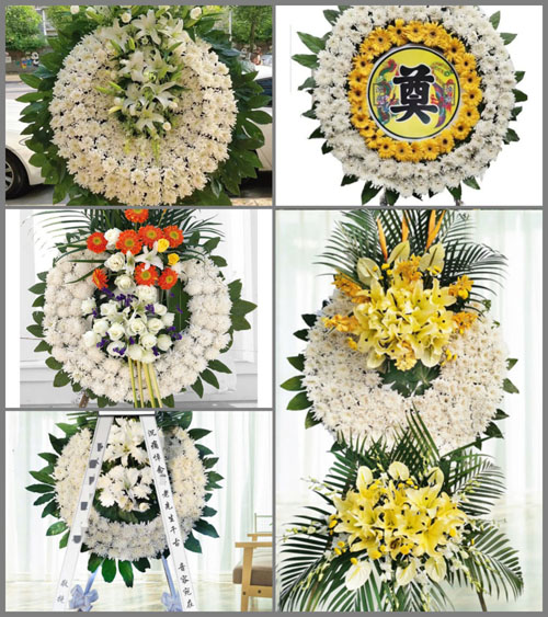 湖北黄冈市黄梅县小池镇沙池村花圈速递